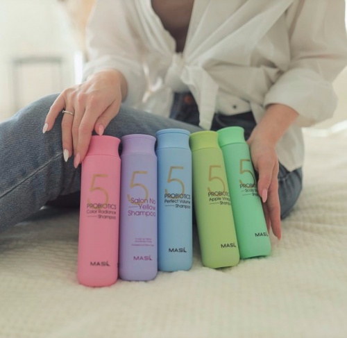 Masil       ()  5 Probiotics Color radiance shampoo  4