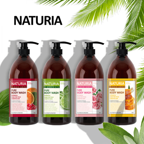 Naturia        750   Pure body wash wild mint & lime  2