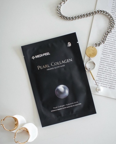 MEDIPEEL �������� ����� � ���������� � ��������  Pearl collagen firming glow mask ���� 2