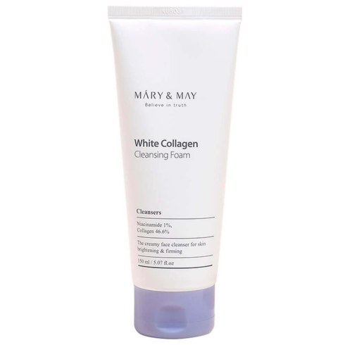 [����] Mary&May ����� ��� �������� � ���������� � ������������, White Collagen Cleansing Foam