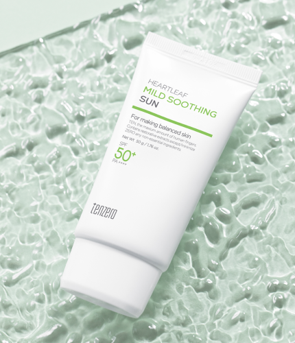 Tenzero ������ �������������� ���� � ������� � ��������������, Heartleaf Soothing Mild Sun Cream SPF50+ PA++++ ���� 4