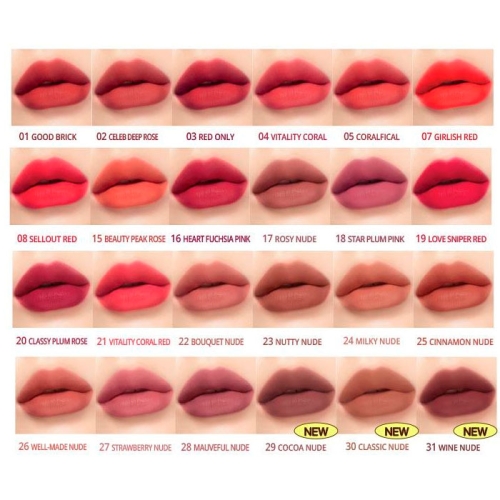 Peripera ������ ����������� ���� ��� ���, ������� 27 Strawberry  Nude, Ink Velvet ���� 7