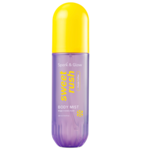 Spark&Glow �����-���� ��� ���� � ����� � �������� ������� ��������, Sweet Rush Purple Toffee Body Mist