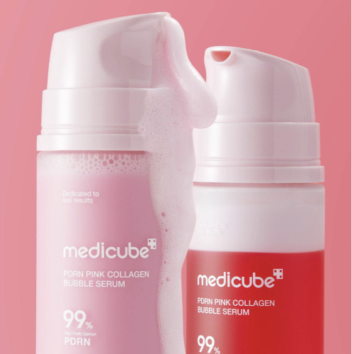 Medicube ����������� ��������� � ���� � ����������, PDRN Pink Collagen Bubble Serum ���� 4