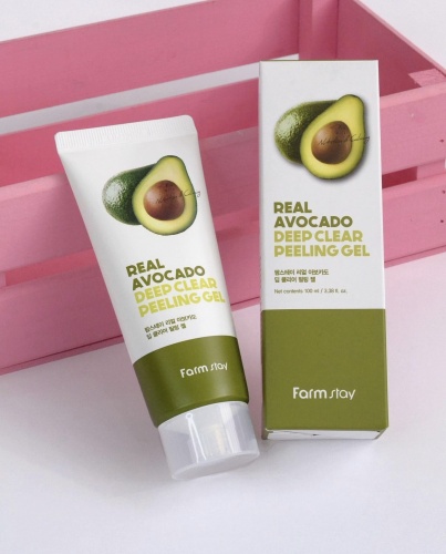 FarmStay -   Real avocado deep clear peeling gel  8