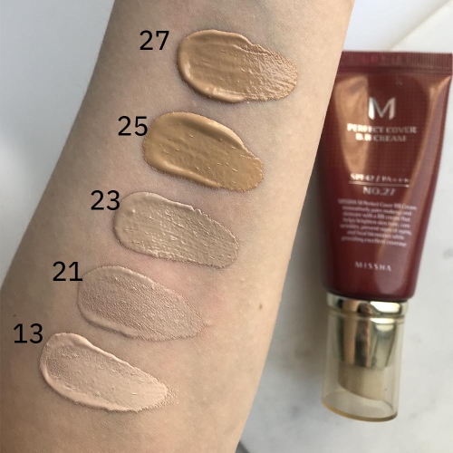 Missha BB- , 27  (), M Perfect Cover B.B Cream mini  3