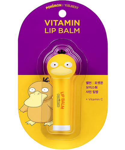 Veilment       Pokemon Psyduck Vitamin Lip Balm