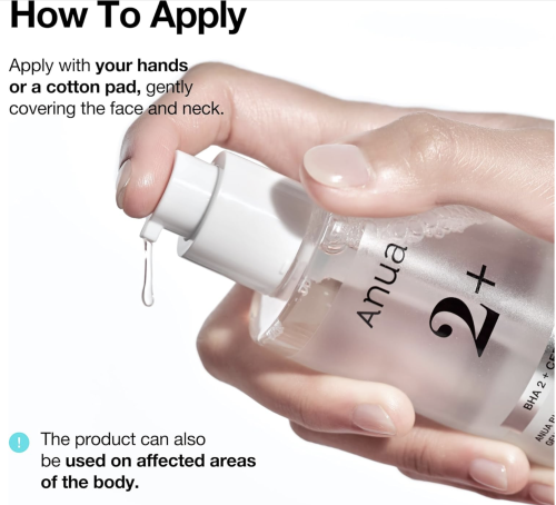 Anua  -    , BHA 2% Ceramides Gentle Exfoliating Toner  3