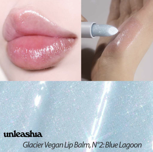 [����] Unleashia ���������� ������� ��� ��� � ��������, ������� 02 Blue Lagoon, Glacier Vegan Lip Balm ���� 2