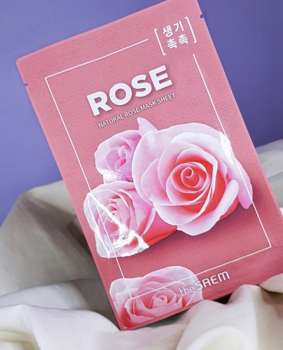 The SAEM       () Natural Rose Mask Sheet  2