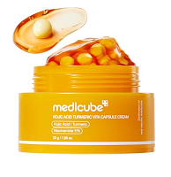 Medicube ���������� ����-���� ��� ������ ���� � ������������ � ������� ��������, Kojic Acid Turmeric Vita Capsule Cream 