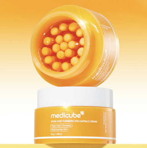 Medicube ���������� ����-���� ��� ������ ���� � ������������ � ������� ��������, Kojic Acid Turmeric Vita Capsule Cream  ���� 2