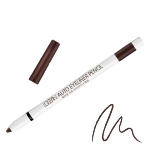 L'OCEAN     ,  03 Soft Brown, Auto Eyeliner Pencil Waterproof  3